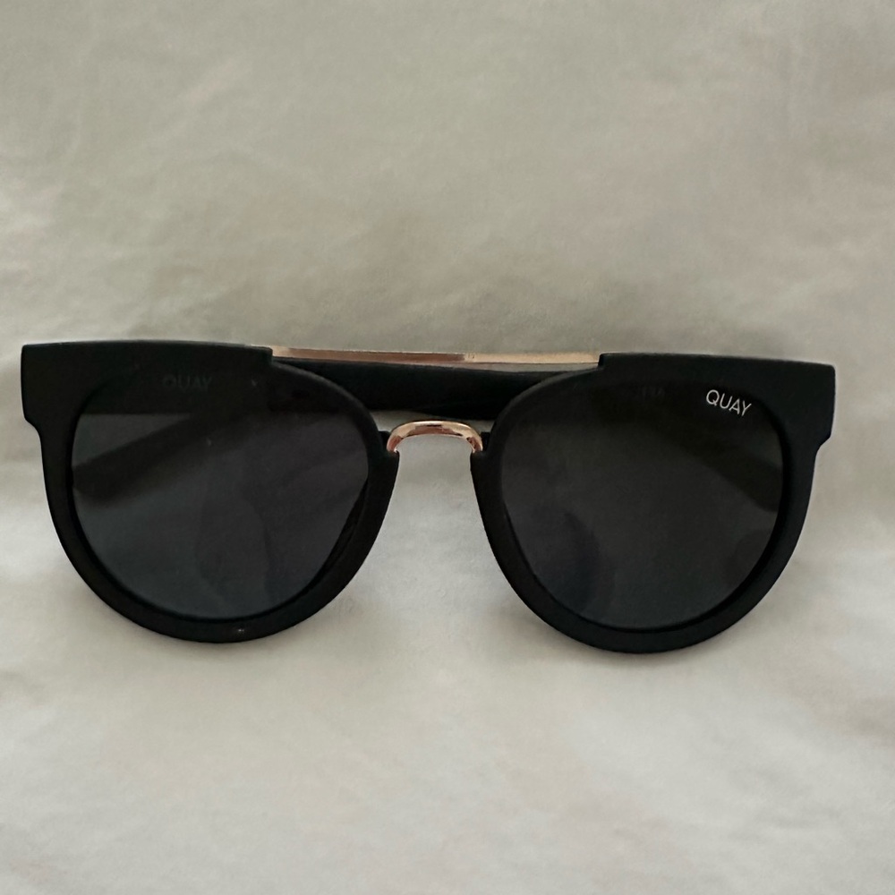 Quay Australia Black and Gold Sunglasses